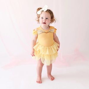 NWT Posh Peanut Disney Belle Tulle Bodysuit - Disney Princess collection